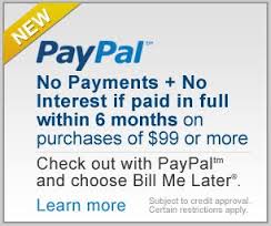 Use PayPal's Bill Me Later option!
